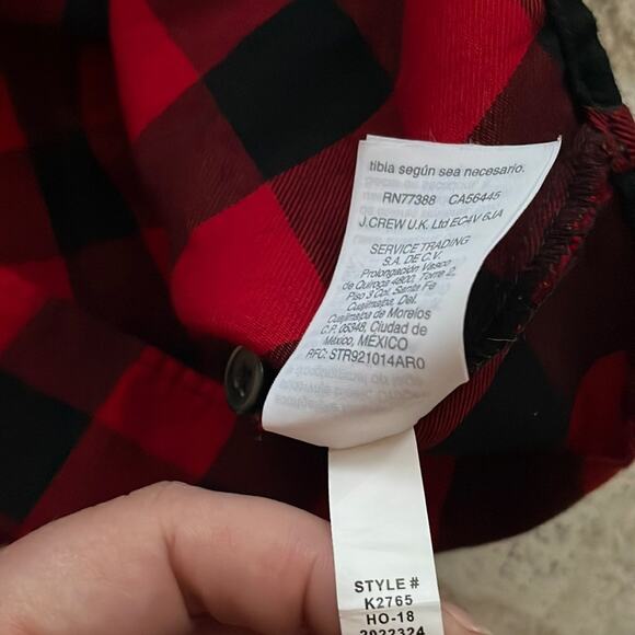 Madewell Flannel Tie-Front Shirt in Buffalo Check - Picture 12 of 13
